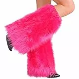 W WIDMANN MILANO Party Fashion - Calentadores de piernas de felpa, accesorio para disfraces de adultos, carnaval, fiesta temática