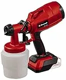 Einhell Akku-Farbsprühsystem TC-SY 18/60 Li Power X-Change (Li-Ion, 18 V, Förderleistung 650 ml/min, 800 ml Farbbehälter, inkl. 2,0 mm und 2,5 mm Düse, 2,5 Ah Akku und Ladegerät)