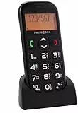 swisstone BBM 320 - Seniorenhandy mit Notruftaste (4,3 cm (1,7 Zoll) Display, 600mAh Akku) schwarz