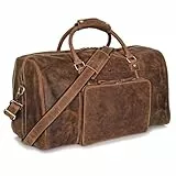 DONBOLSO Weekender Naples - Hochwertige Reisetasche Herren groß - Leder Reisetasche braun - Handgepäck Ledertasche Größe XXL mit 51 Litern - Klassischer Donbolso Vintage Braun