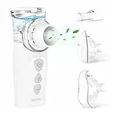 FEELLIFE Inhalator Erwachsene, Inhalationsgerät Erwachsene Kinder, Vernebler Inhaliergerät, Nebulizer Inhalator Leiser Unter 25 dB, Tragbar Wiederaufladbar Inhalator Atemwegserkrankungen