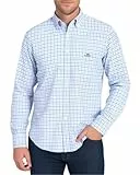 GANT Herren REG Classic POPLIN Micro Check Hemd, Blau, M