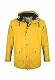 MADSea Herren Regenjacke Friesennerz warm mit Fleece gefüttert, Größe:M, Farbe:gelb