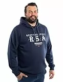 ROADSIGN australia Herren Hoodie mit Frontprint und Kapuze aus der XL-Kollektion in Übergrößen Navy, 3XL