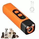 Bark Shield Anti-Bell-Gerät für Hunde, 7,6 m, mit LED-Taschenlampe, 2-in-1-USB-Stopp-Hunde-Bellgerät, Ultraschall, Hunde-Bellgerät für kleine, mittelgroße und große Hunde