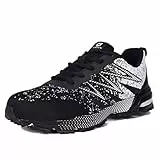 SUADEX Sicherheitsschuhe Arbeitsschuhe Herren Damen Leicht Atmungsaktiv Arbeitsschutzschuhe Stahlkappenschuhe mit Stahlkappe Schwarz 43 EU
