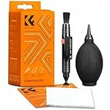 K&F Concept® Objektiv Reinigungsset 3er Foto Reinigungsset für DSLR Kamera Objektive Filter Handys mit Lenspen Reinigungspinsel Blasebalg Mikrofasertuch