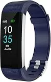 LEBEXY Fitness Armband Wasserdicht IP68 | Fitness Tracker Uhr | Smartwatch Schrittzähler Aktivitätstracker | Kalorienzähler Sportuhr eingebautes GPS, S2-Version, Blau