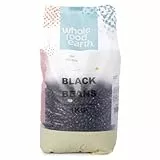 Wholefood Earth Schwarze Bohnen 1 kg GMO-frei Natürlich Hoher Ballaststoffgehalt Hoher Proteingehalt