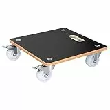 WAGNER Pflanzenroller Maxigrip 38 x 38 x 11 cm I Kübelroller f. Außenbereich + Innenbereich I Transportroller aus FSC®-Schichtholz I 2 Total-Feststeller I Tragkraft 300 kg I Made in DE - 20133801