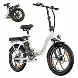 CHEEVALRY ZAZAWORK C16 E Bike Klapprad 20 Zoll für Herren Damen, 250W Pedelec, 48V 16Ah Akku bis 100 km, Fatbike Elektrofahrrad für Pendeln und Reisen, 7-Gang, Federgabel, Scheibenbremsen