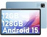 Blackview Tablet Android 15 Tab60 WiFi 10 Zoll Tablet, 12GB(4+8) RAM + 128GB ROM (2TB TF), Gaming Tablets Octa Core WiFi 6,1280 x 800 HD, 5100mAh Akuu,Widevine L1 Type C,Dual Kamera,Face ID,PC