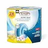 Pattex AERO 360° Wildblumenwiese Tabs Nachfüllpack, reduzieren Feuchtigkeit und schlechte Gerüche, Nachfülltabs für den Luftentfeuchter AERO 360°, 2er-Pack (2x450g)