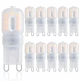 TIAFELNGLY G9 LED Leuchtmittel, Warmweiß G9 2.5W-3W Ersatz fr 25W-35W Halogenlampe 360 Grad Winkel AC220V LED Birne Glühbirne [10-er Pack]
