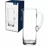 Villeroy & Boch - Entree Glaskrug Klar, Spülmaschinenfest, Karaffe, Glaskaraffe, Wasserkaraffe, Krug, Nachttisch Glaskaraffe, Transparente Kanne, Kanne Transparent, Kristallglas
