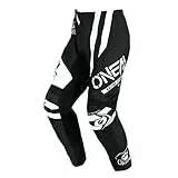 O'NEAL | Motocross-Hose | Enduro MX | Maximale Bewegungsfreiheit, Leichtes, Atmungsaktives und langlebiges Design | Pants Element Warhawk V.24 | Erwachsene | Schwarz Weiß | Größe 38