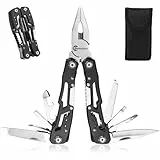 Multitool Werkzeug mit Zange, 13 in 1 Zange Schraubendreher Messer Säge usw, Multi-Tool für Freien Camping Angeln, Outdoor Mini Werkzeug Ideal Geschenke für Frauen Männer