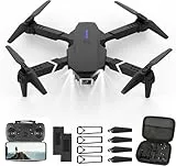 Drohne mit Kamera HD 4K,RC Faltbare FPV WiFi Live Ãœbertragung Drohne für Kinder Anfänger,2 Akku Lange Flugzeit,Headless Modus,Flugbahnflug,Hindernisvermeidung,One Key Start/Landen,Headless Modus