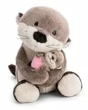 NICI Kuscheltier Otter 20cm mit Jungotter 6cm - braun - Stofftier aus weichem Plüsch, niedliches Plüschtier zum Kuscheln und Spielen, für Kinder & Erwachsene, tolle Geschenkidee - 62844