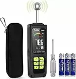 Feuchtigkeitsmessgerät, Tadeto Feuchtemessgerät 20-40mm Analysetiefe mit Farb-LCD Alarmfunktion Hold-Funktion Feuchtigkeitsmesser für Wände,Holz,Mauerwerk,Beton,Gips,Baustoffen(Schwarz)
