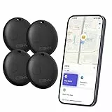 Esky Smart Tag Pro, Air Tracker Tag mit Wo ist APP (nur iOS), Bluetooth Tracker für Gepäck Brieftasche Schlüsselfinder für Schlüssel Koffer Reisepässe IP67 Wasserdicht mit Akku 4er Pack
