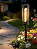 A.bigwhale Solarlampen für Außen, Solar Gartenleuchten Außen Garten Lampen, Helle Solarleuchten Warmweiß LED Wegeleuchte für Garten Terrasse Rasen Hof Deko, 1 Stück