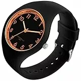 Uhr Damen Armbanduhr Jelly Süßigkeiten Farbe Buntfarbig Frauen Uhren Analog Quarz Damenuhr mit Silikonarmband Wasserdicht Sportuhr für Mädchen Kinderuhr Junge Uhren Kids Watch