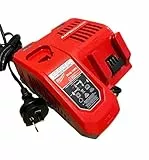 Milwaukee M12 – 18 FC Ladegerät Akku (M12/M18 – FC, 12 V), Red & Black