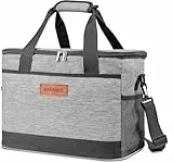KAEFUYS Kühltasche Faltbar 33L+12h Kühlung Groß Kühlbox Thermoisoliert Lunch Tasche Einkaufskörbe Wasserdicht Schmutzabweisend für Familie Büro Auto Camping Picknick Barbecue Reisen Einkaufen