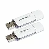 Philips Snow Edition 2.0 USB-Flash-Laufwerk USB-Stick 2X 32GB für PC, Laptop, Computer Data Storage, Lesegeschwindigkeit bis zu 23 MB/s