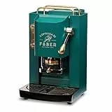 Faber PRO Total Deluxe Brass Coffee Maker, 44 mm (British Green)