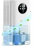 Luftentfeuchter Elektrisch 1800ML Entfeuchter Raumentfeuchter Leise Dehumidifiers for Home, Elektrischer Luftentfeuchter Klein mit Automatische Abschaltung, Schlafmodus, Timer(580ml/Tag)