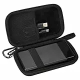 Harte Reisehülle für Sabani für Loveledi für Iapos für Pxwaxpy für Ohoviv für FOCHEW, tragbares Ladegerät, Powerbank, Aufbewahrungshalter für schnelles Aufladen, Akku-Schutzhülle (schwarz)