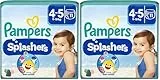 Pampers Windeln Größe 4-5, Splashers Baby Shark Limited Edition, 11 Stück, Einweg-Schwimmwindeln, für sicheren Schutz im Wasser (Packung mit 2)