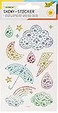 folia 18305 - Shiny Sticker, Rainbow, 13 Sticker, aus bunten Strasssteinen, in verschiedenen Motiven, einfach von der Folie abzuziehen