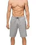 DANISH ENDURANCE Kurze Sportshorts aus Baumwolle, Sweatshorts mit Taschen, für Herren, Grau Melange, 2XL