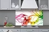 Dimex Küchenrückwand Verbundplatte Rauch 100 x 60 cm | Spritzschutz Küche für Herd Spüle | Premium Qualität, Acrylglas - Plexiglas, Stärke 5 mm - Made in EU | Inklusive Kleber