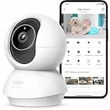 Tapo C230 3K 5MP Überwachungskamera innen 360°, WLAN 2,4GHz, KI-Erkennung, Nachtsicht, Bewegungserkennung, Zwei-Wege-Audio, Kompatibel mit Alexa und Google Assistant, microSD bis 512 GB
