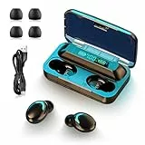 Vinmooog Bluetooth Kopfhörer, In Ear Kopfhörer Kabellos Bluetooth 5.1 Kabellose Kopfhörer, Noise Cancelling Wireless Earbuds 40H Tiefer Bass,IP7 Wasserdicht Ohrhörer LED Anzeige