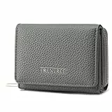 Frentree Geldbörse Damen Portemonnaie mit Reißverschluss, 8 Kartenfächer, Scheinfach, kompakte Brieftasche mit Dokumentenfach, elegant & alltagstauglich
