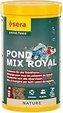 sera Pond Mix Royal Fischfutter 1.000 ml (185 g) | Fischfutter Teich für gemischten Besatz | Hochwertiges Goldfischfutter mit Flocken, Granulat & Gammarus | Vielfältiger Mix für jeden Bedarf