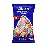 Lindt Schokolade Swiss Napolitains | 1 kg | Vollmilchschokoladen Mini Tafeln in den Sorten, Milch-Nuss, LINDOR Milch, Cresta, Weiß, Crémant | Großpackung | Schokoladengeschenk
