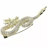 Yardwe Drachenbrosche Metall Anstecknadel für Damen Dekorative Sternzeichen Brosche Kreative Korsage für Kleidung und Kostümaccessoire
