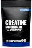 Creatin Monohydrat Pulver 1,25kg / 1250g - Ultra Reines Kreatin Monohydrat mit Vitamin B6 - Optimal Hochdosiert - Extrapure Creatine Monohydrat - Creatin Pulver Monohydrate - Vegan Jahresvorrat