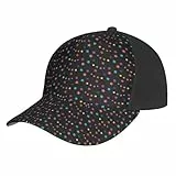 Poadnly Konfetti und Sterne,Baseballkappe, verstellbar, Klassische Dad-Caps, Trucker-Caps