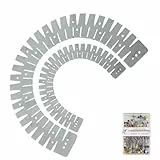 2 flexible Nähhilfen, geeignet für Stoffausrichtung, thermisch, stabil, Saumwerkzeug, nahtloses Nähen