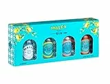 Malfy Gin Mini Tasting Set, Italian Gin Probierset mit Originale, Rosa, con Arancia & con Limone, Geschenk-Box mit vier Miniatur-Flaschen, 4 x 50ml