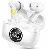 chalvh Bluetooth Kopfhörer, Kopfhörer Kabellos Bluetooth 5.4 Sport In Ear Kopfhörer mit 4 Mikrofon, 48 std Spielzeit, LED-Anzeige, ENC Lärmreduzierung, Tiefer Bass Ohrhörer für Arbeit und Studium