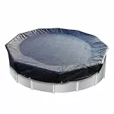 STARPYNG - Poolabdeckung, oberirdische Pool-Solarabdeckung, unterirdische Poolabdeckung mit Kordelzug-Design, Poolgröße: 7 m, Abdeckungsgröße: 90 cm, rund, Marineblau/Schwarz,