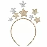 VALICLUD Pentagramm Stirnband Weihnachten Haarreif 8.66X5.91In Festlicher Kopfschmuck FüR Damen MäDchen Party Urlaub Weihnachts Haarschmuck